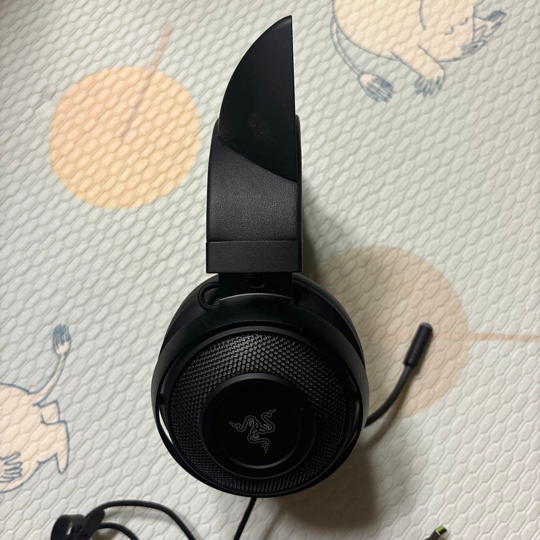 ヘッドホン Razer Kitty Quartz Black
