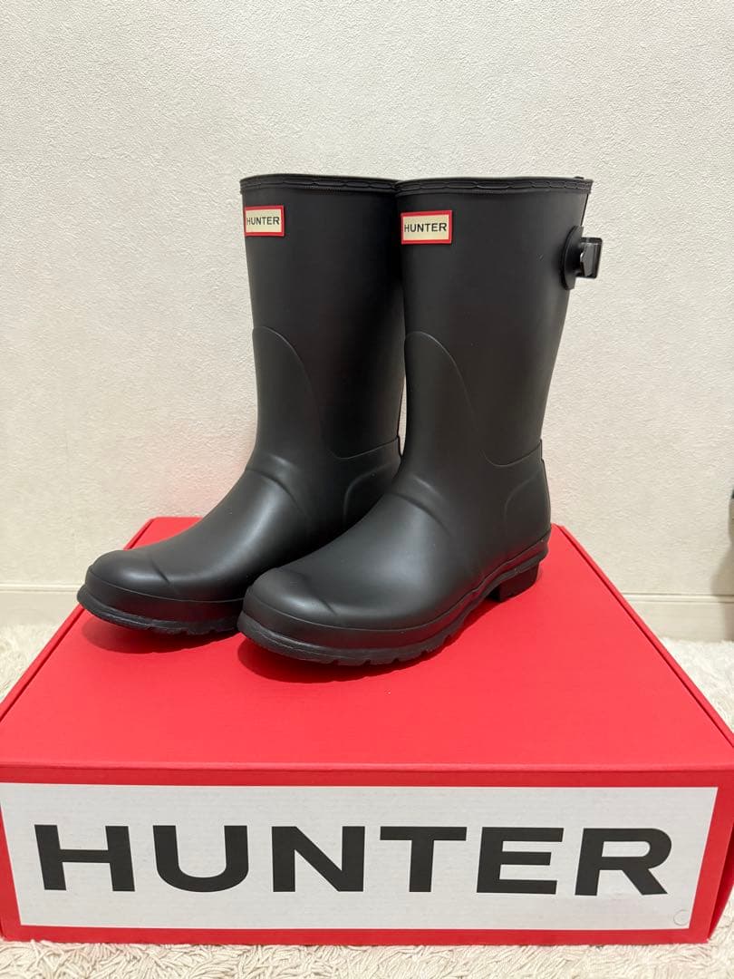 【新品未使用】HUNTER ブラック 長靴 26cm