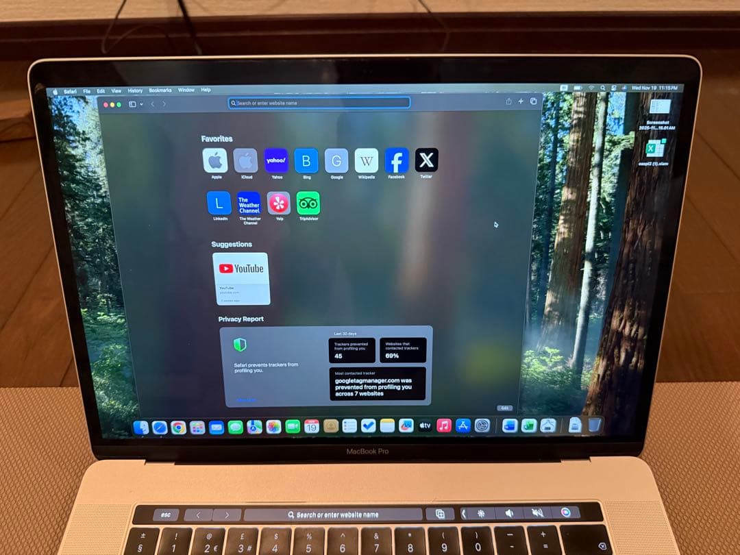 macbook pro i9 2019 15インチ