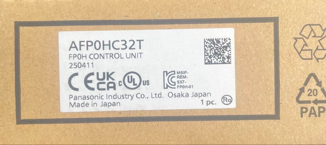 Panasonic FP0Hコントロールユニット AFPOHC32T