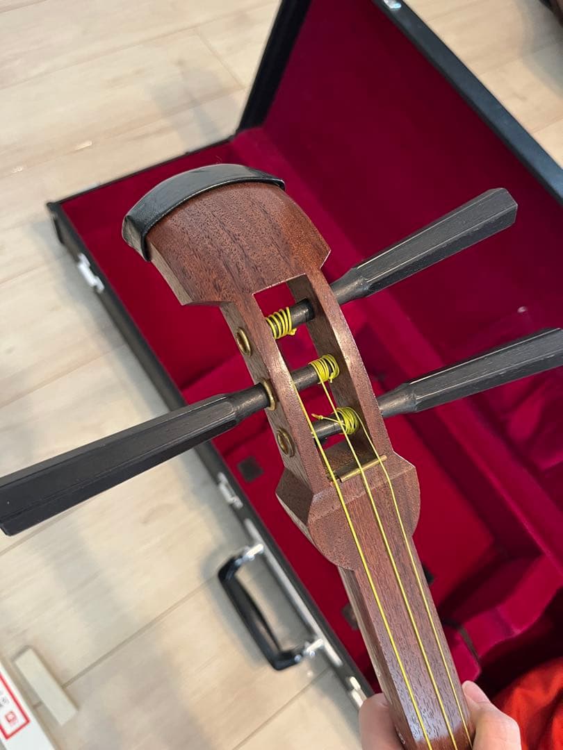 太竿三味線　東さわりつき　ハードケース　美品