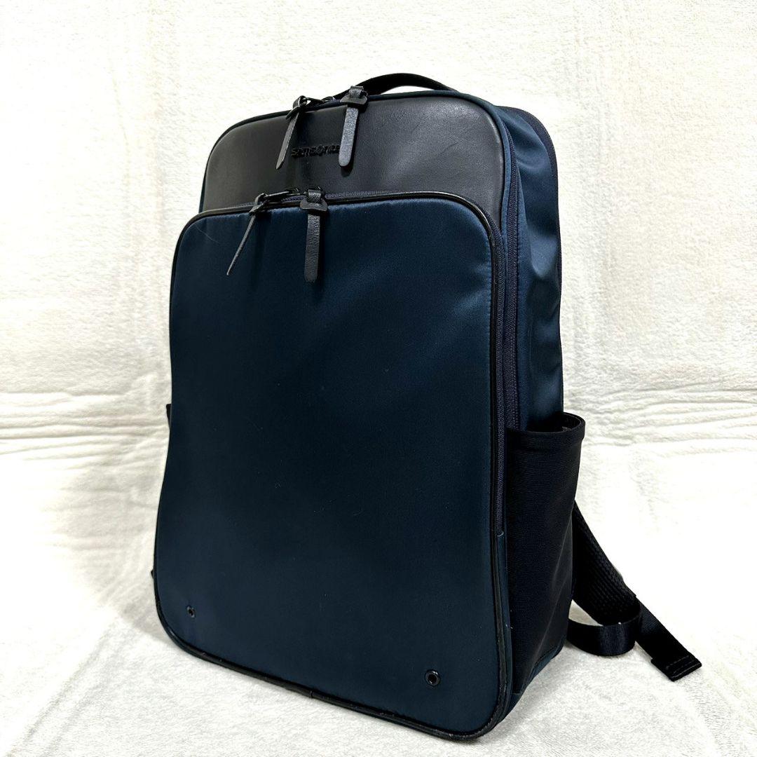 サムソナイト フライズライト2 エキスパンダブル リュック バックパック 紺 黒