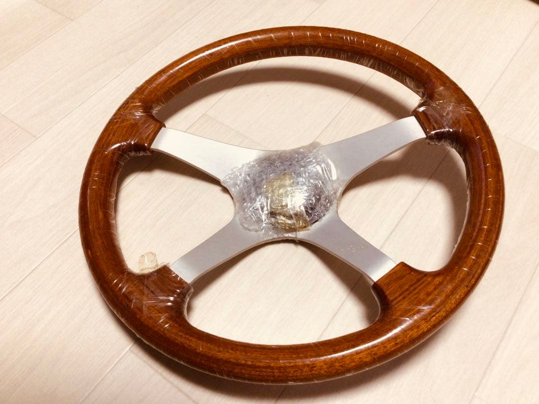 パーソナル 当時物 ウッドステアリング φ350 マホガニー 未使用/完品