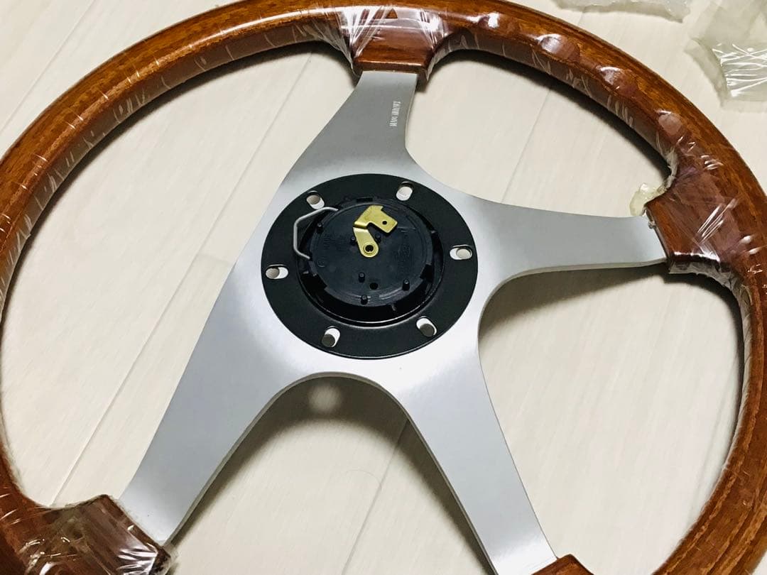 パーソナル 当時物 ウッドステアリング φ350 マホガニー 未使用/完品