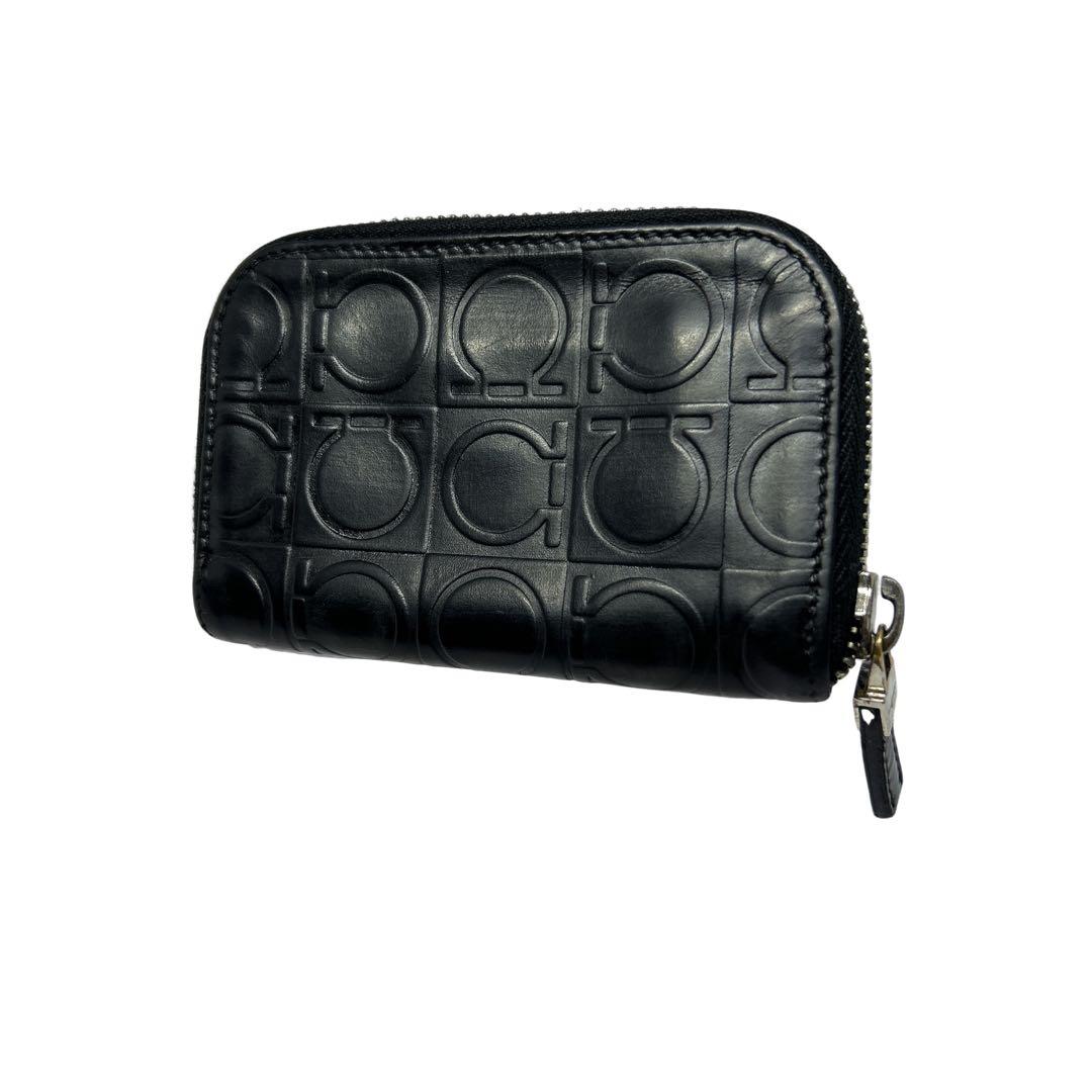 SalvatoreFerragamo ケース 黒 カードケース ガンチーニ