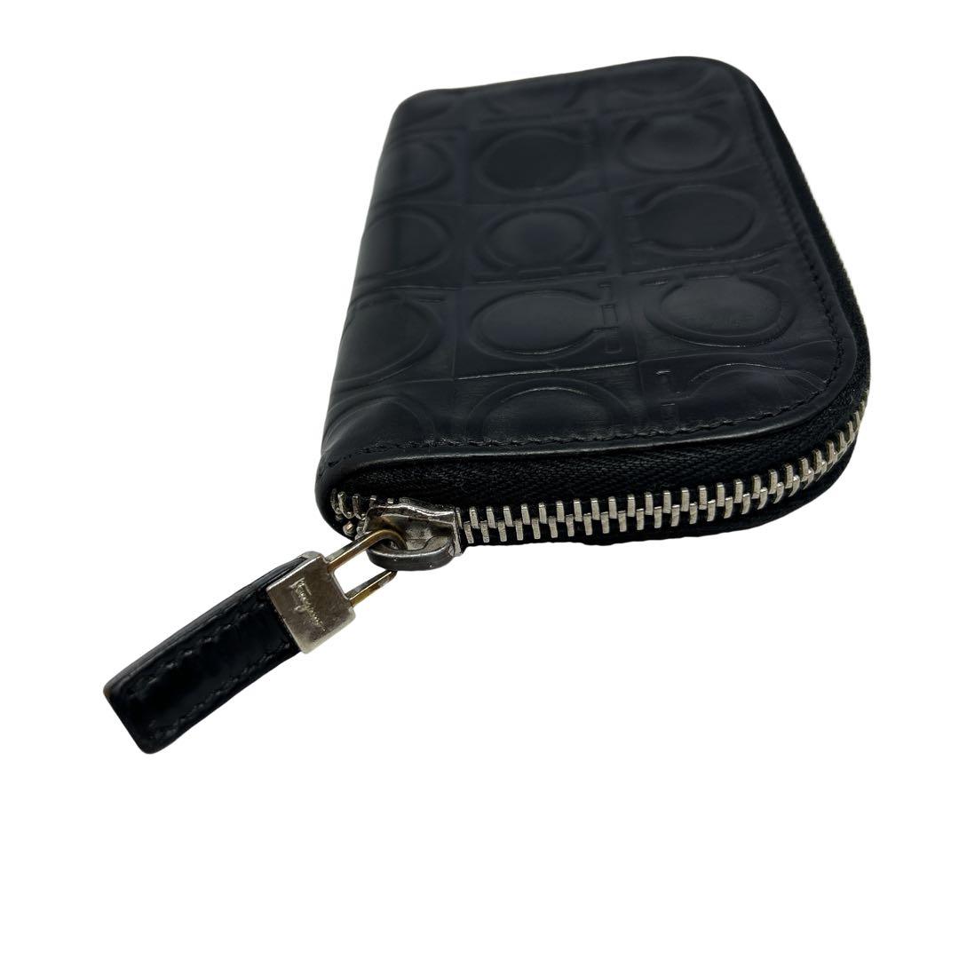 SalvatoreFerragamo ケース 黒 カードケース ガンチーニ