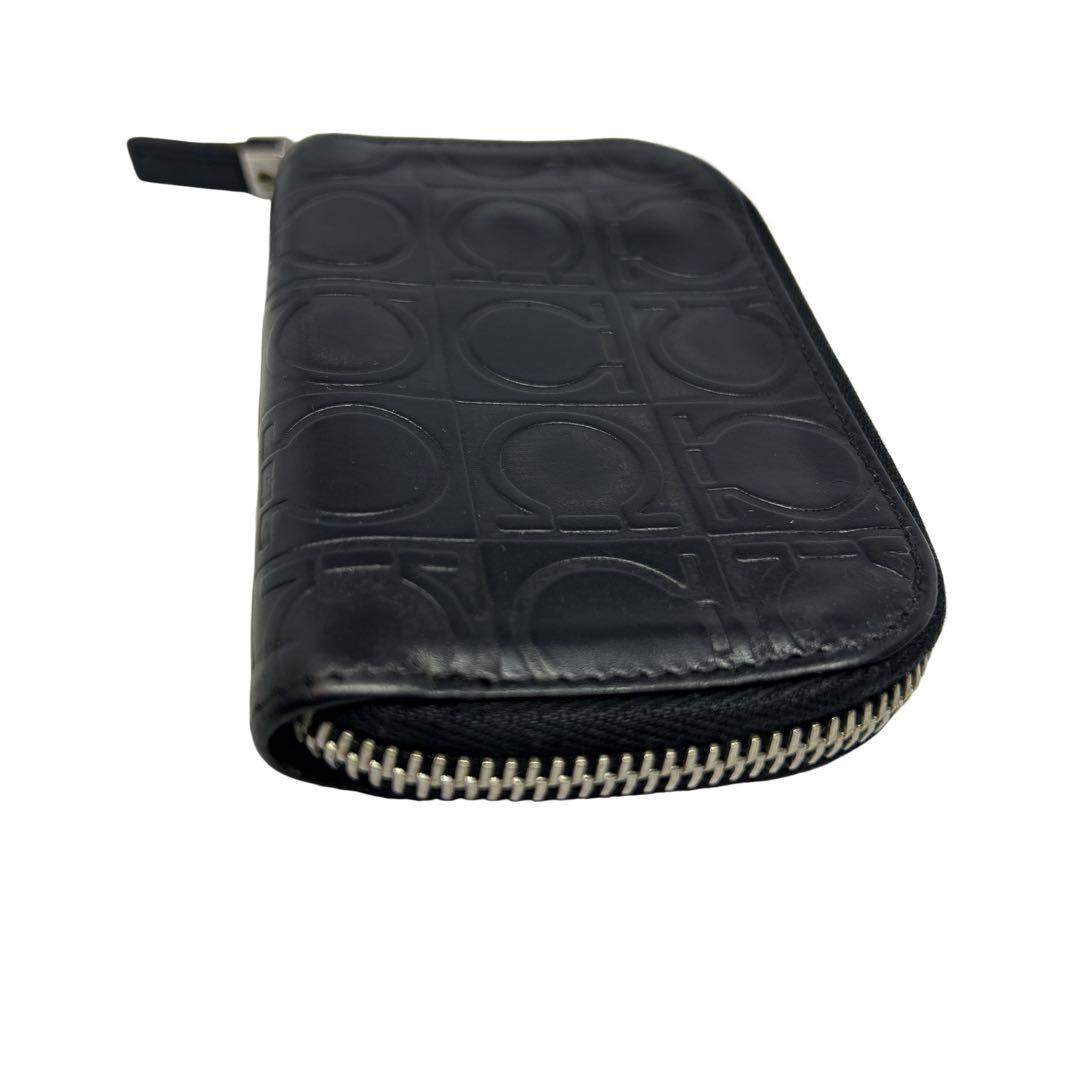 SalvatoreFerragamo ケース 黒 カードケース ガンチーニ