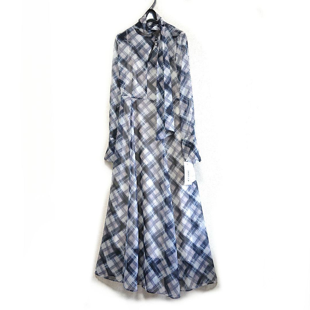 2025AW　FRAY I.D デザインボウタイシアープリントワンピース