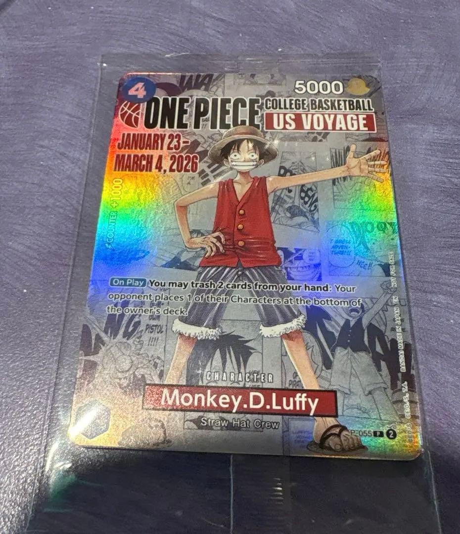 ワンピースカードゲーム バスケ ルフィ プロモ アメリカ 海外 限定