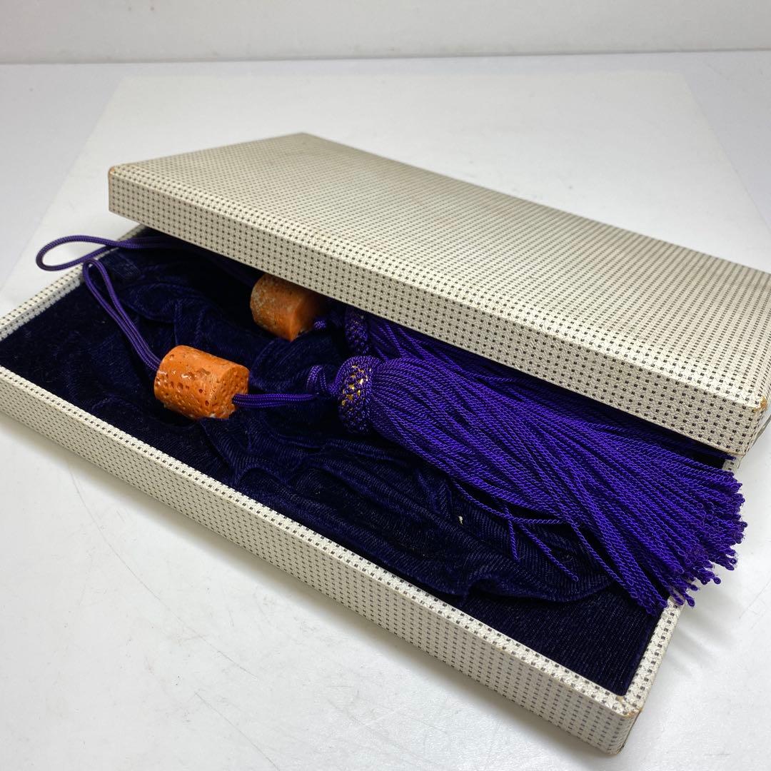 本赤珊瑚　風鎮一対　共箱　84g 東Y7-0213☆2Fタコサ