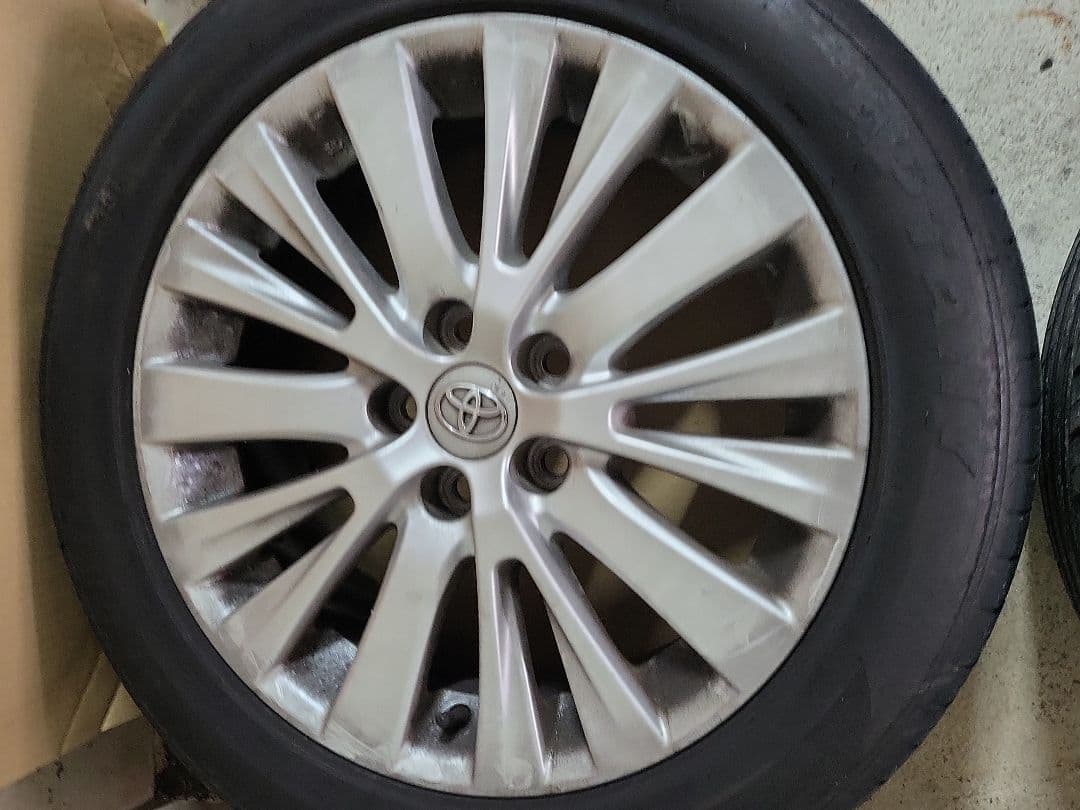 わ*ら様 235/50R18 ヴェルファイア純正ホイール タイヤセット 4本