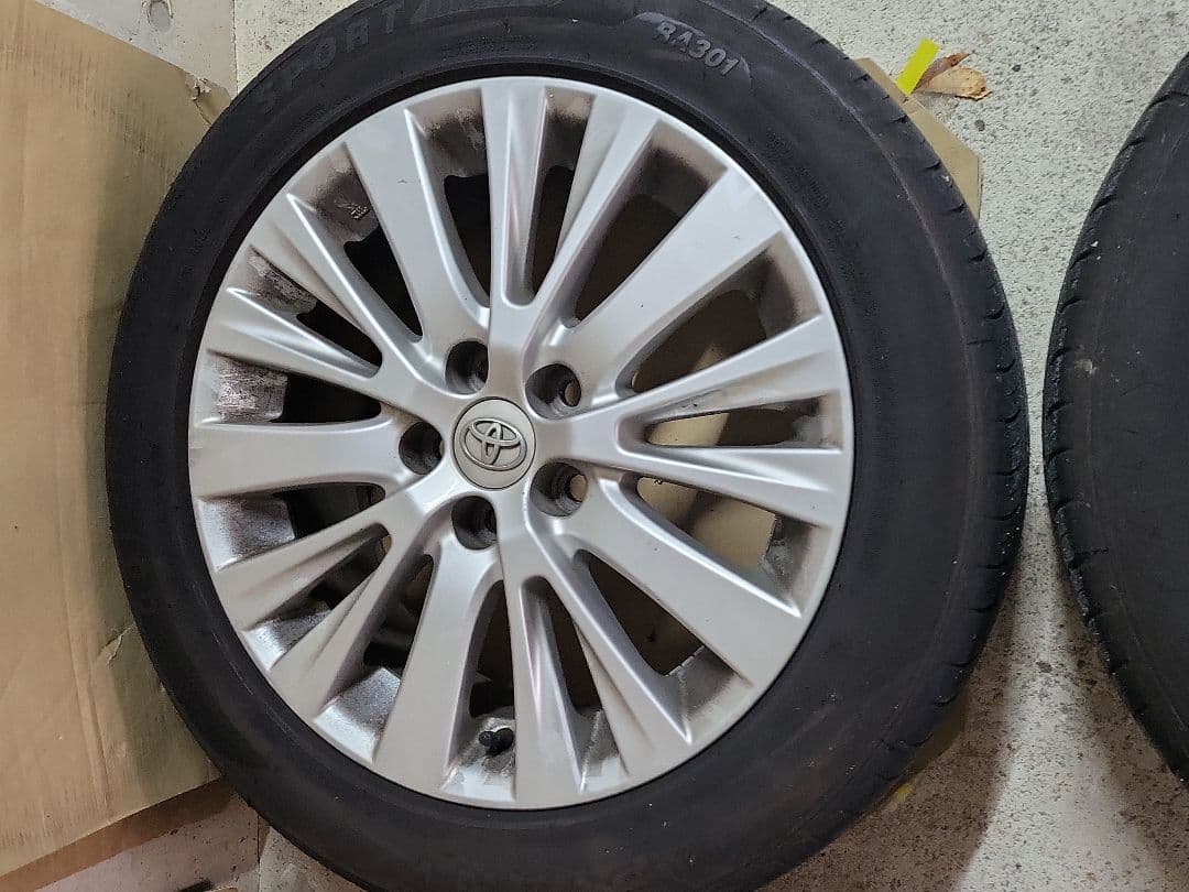 わ*ら様 235/50R18 ヴェルファイア純正ホイール タイヤセット 4本