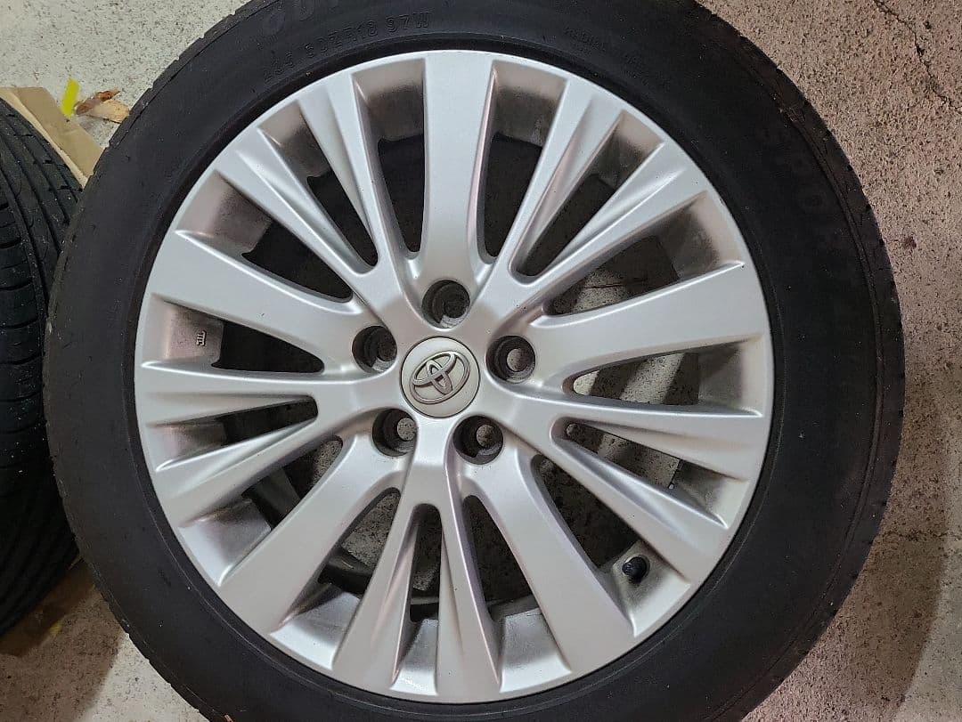 わ*ら様 235/50R18 ヴェルファイア純正ホイール タイヤセット 4本