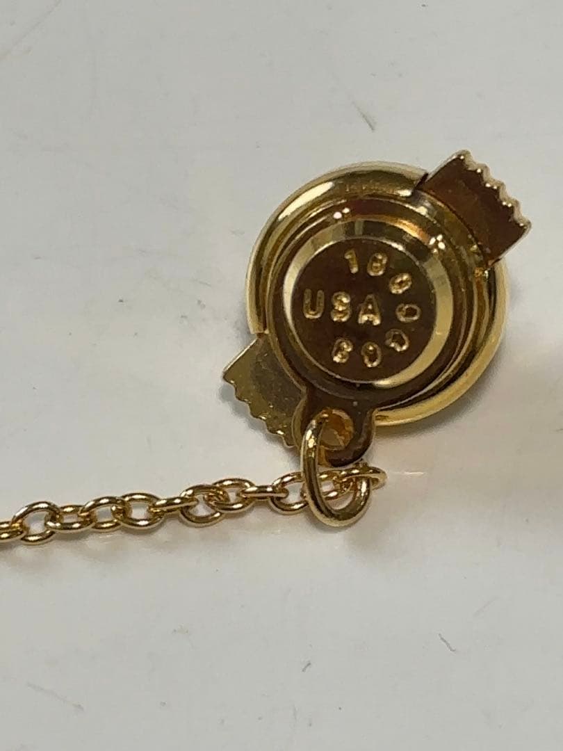 ラぺルピン K18 亀 タイタック ダイヤモンド 0.28ct タイピン k18