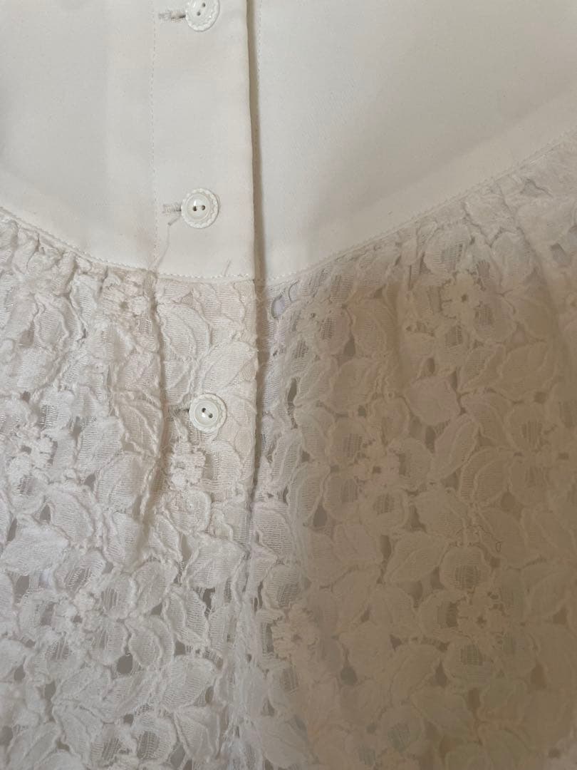 SIIILON レースホワイトショートパンツ