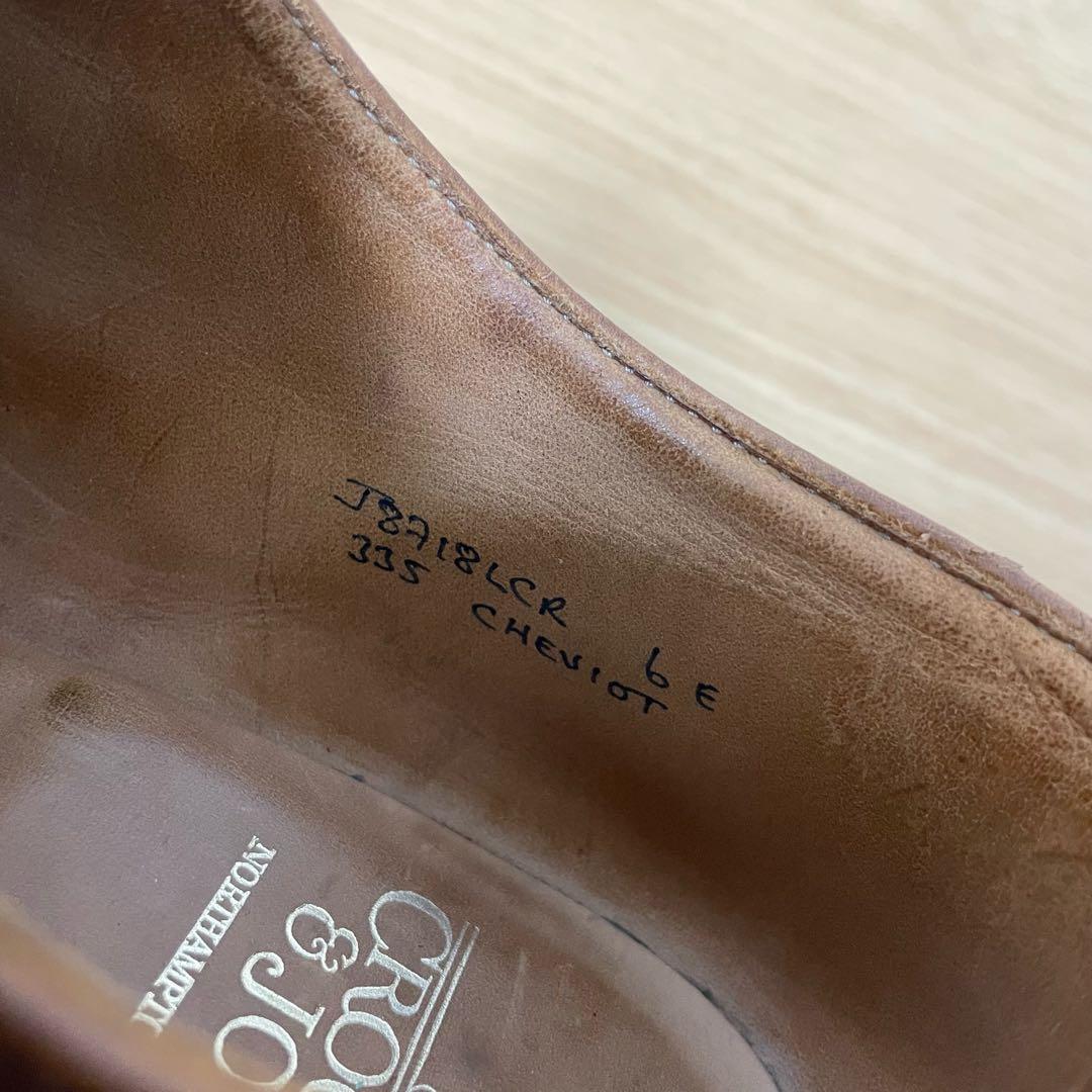 クロケットアンドジョーンズ　ドレスシューズ　革靴　レザー　ブラウン　6