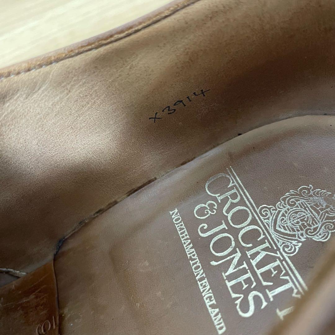 クロケットアンドジョーンズ　ドレスシューズ　革靴　レザー　ブラウン　6