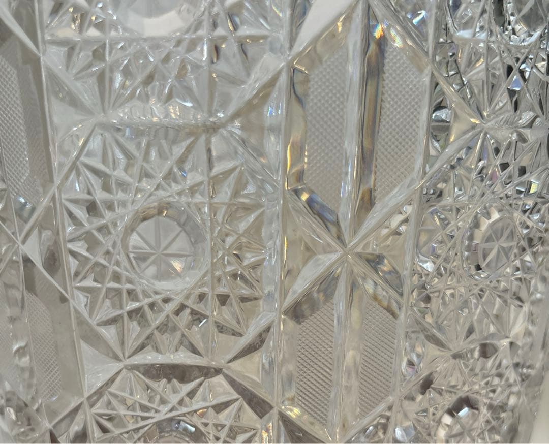 高さ35センチ　特大のクリスタル花瓶　美しいカット
