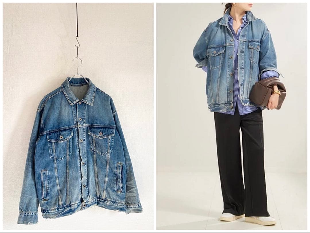 2024AW Plage Damaged デニムジャケット 38