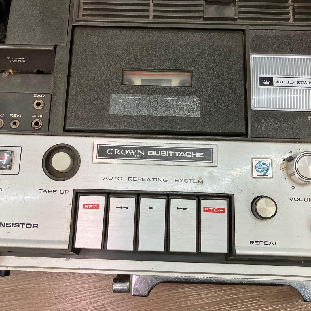 C-5 ジャンク品 希少 CROWN クラウン テープレコーダー ステレオ