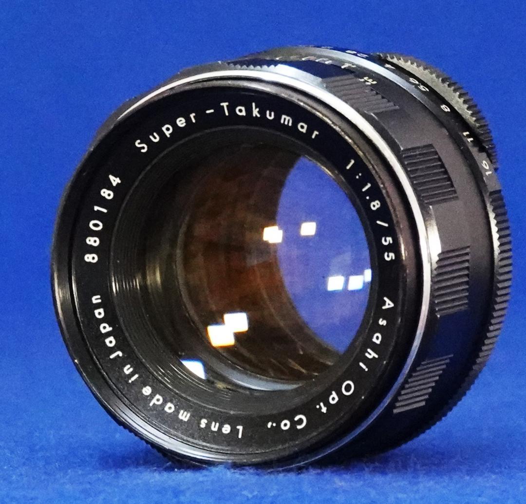 880184　美品！フレア有　前期型　Super-Takumar　F1.8/55