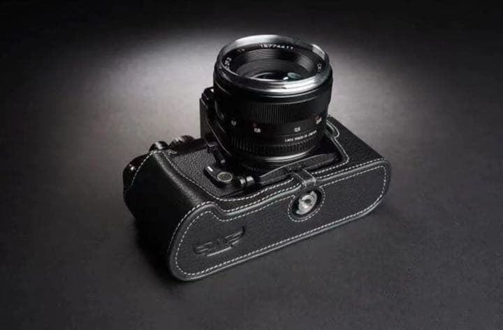 新品 本革 カメラケース Nikon ニコン FA用 ブラック