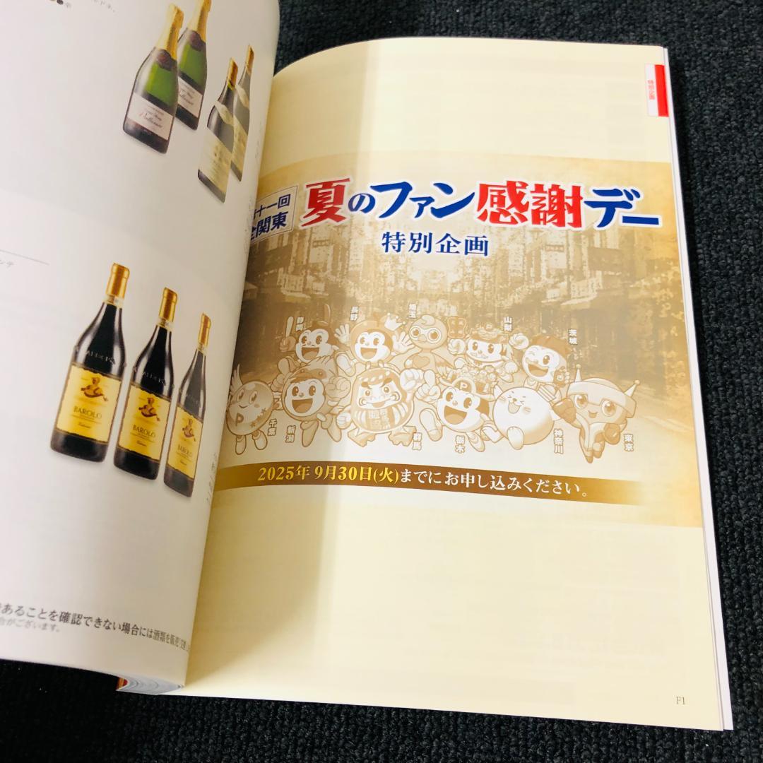 【送料無料】全関東 夏のファン感謝デー オリジナルカタログ Aコース