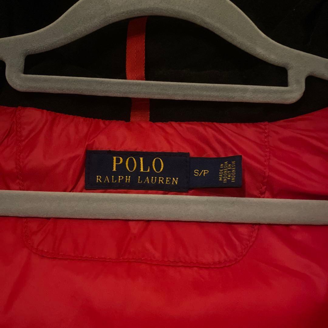 ラルフローレン　ダウンベスト　赤sサイズ