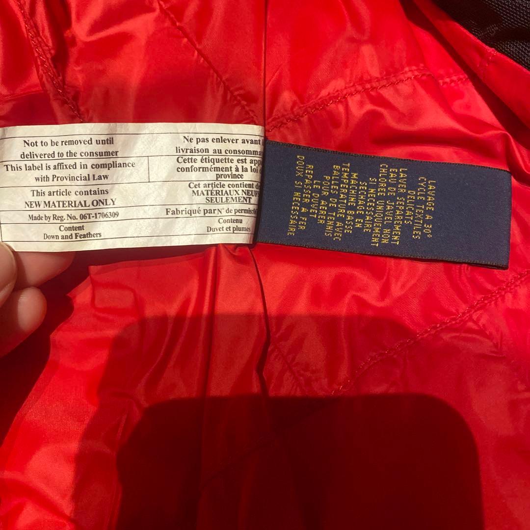 ラルフローレン　ダウンベスト　赤sサイズ