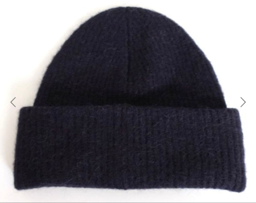ARKET ウール アルパカ　ネイビー ニット帽