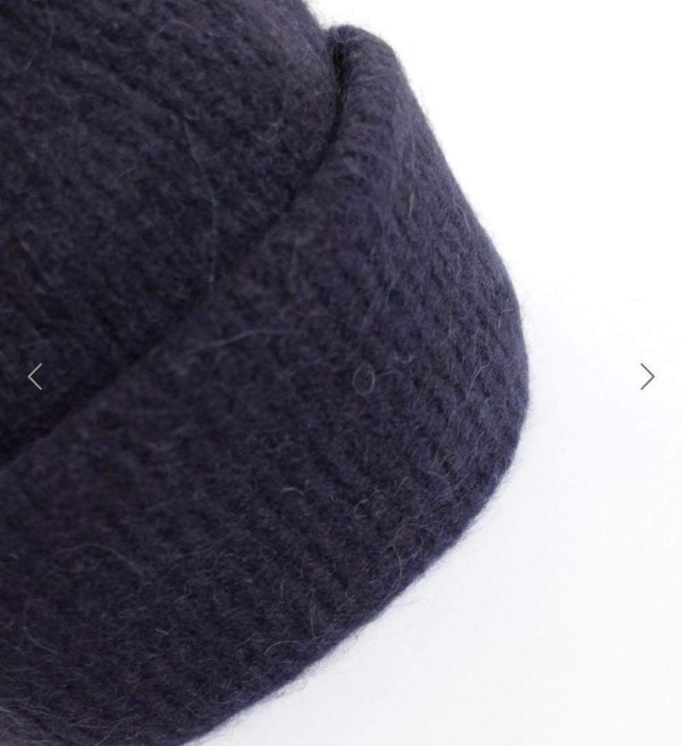 ARKET ウール アルパカ　ネイビー ニット帽