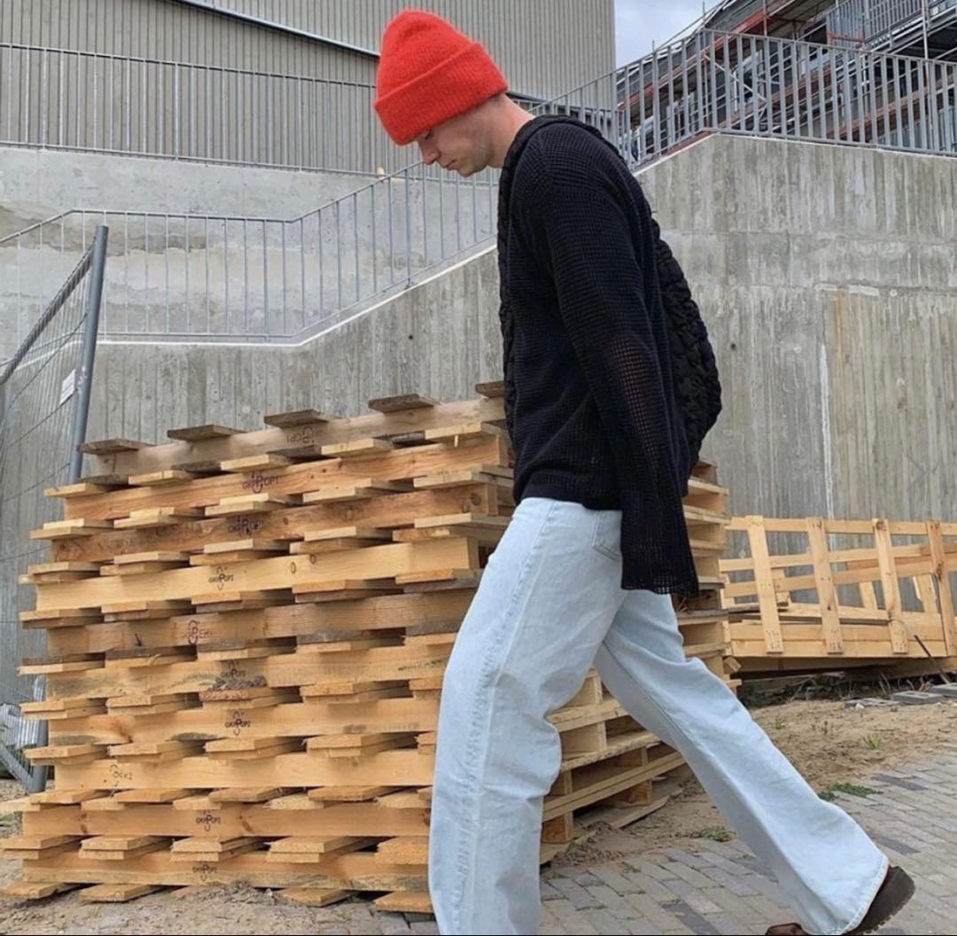 ARKET ウール アルパカ　ネイビー ニット帽