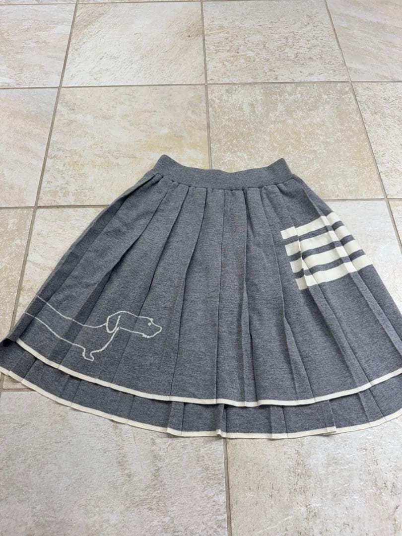 Thom Browne ニットスカート　グレー