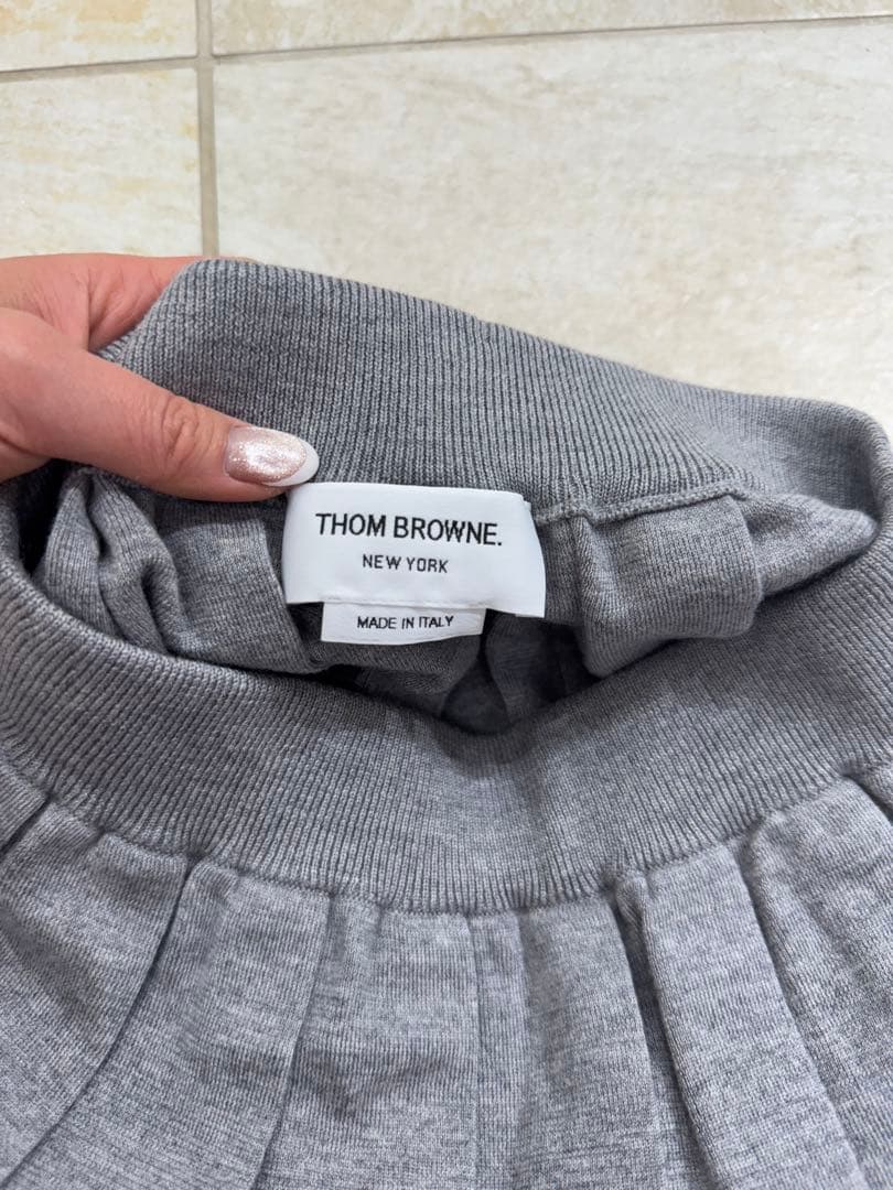Thom Browne ニットスカート　グレー