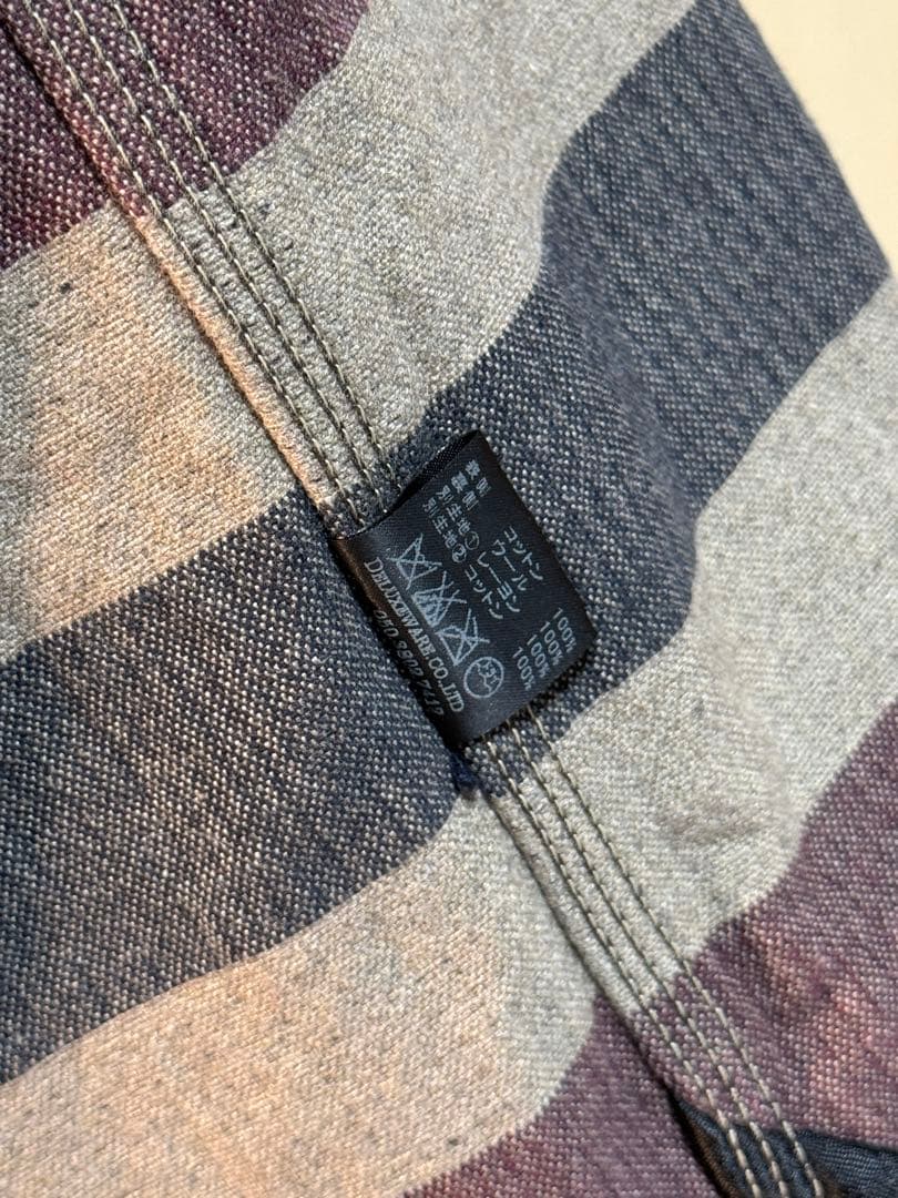 DELUXEWARE デラックスウエアCPON ウール　ミリタリー　シャツ　紺