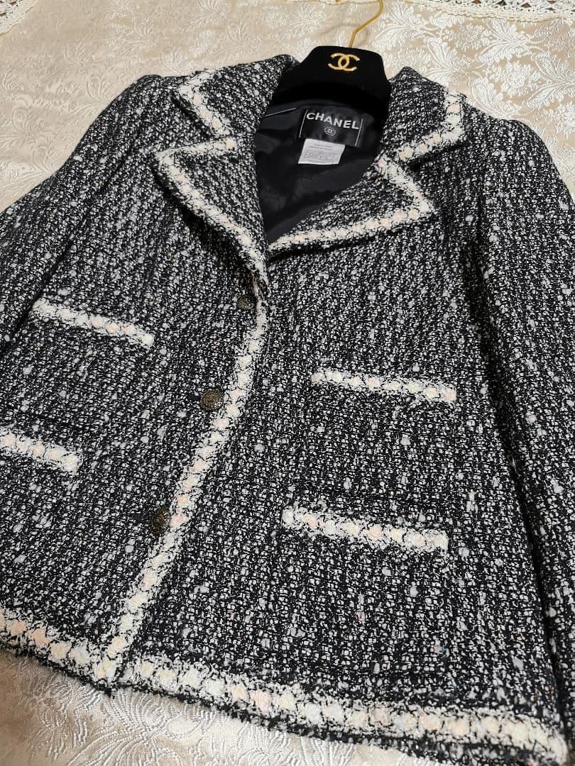 美品　シャネル　CHANEL　ツイード　ジャケット　05A 　サイズ　38