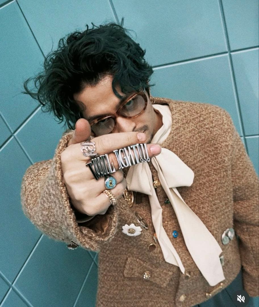 常田大希　ツイードジャケット