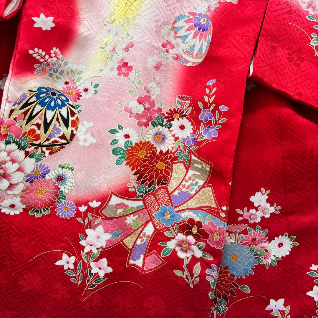 京友禅 正絹 多色箔技法 お宮参り着物 女の子 産着 祝着 のしめ 襦袢付