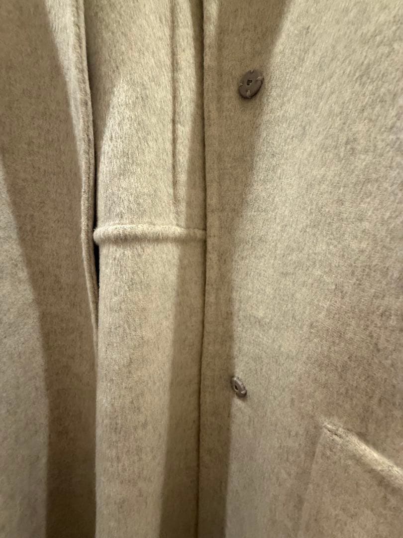 Kagure かぐれ　ウールステンカラーショートコート　オートミール