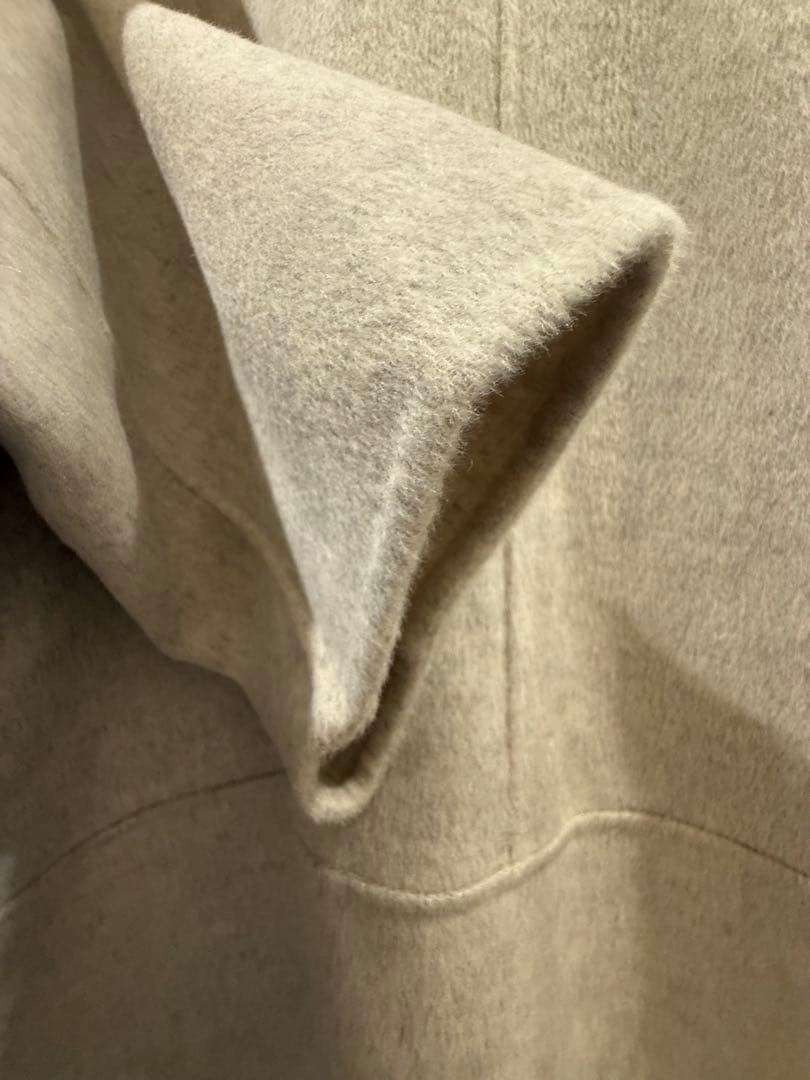 Kagure かぐれ　ウールステンカラーショートコート　オートミール