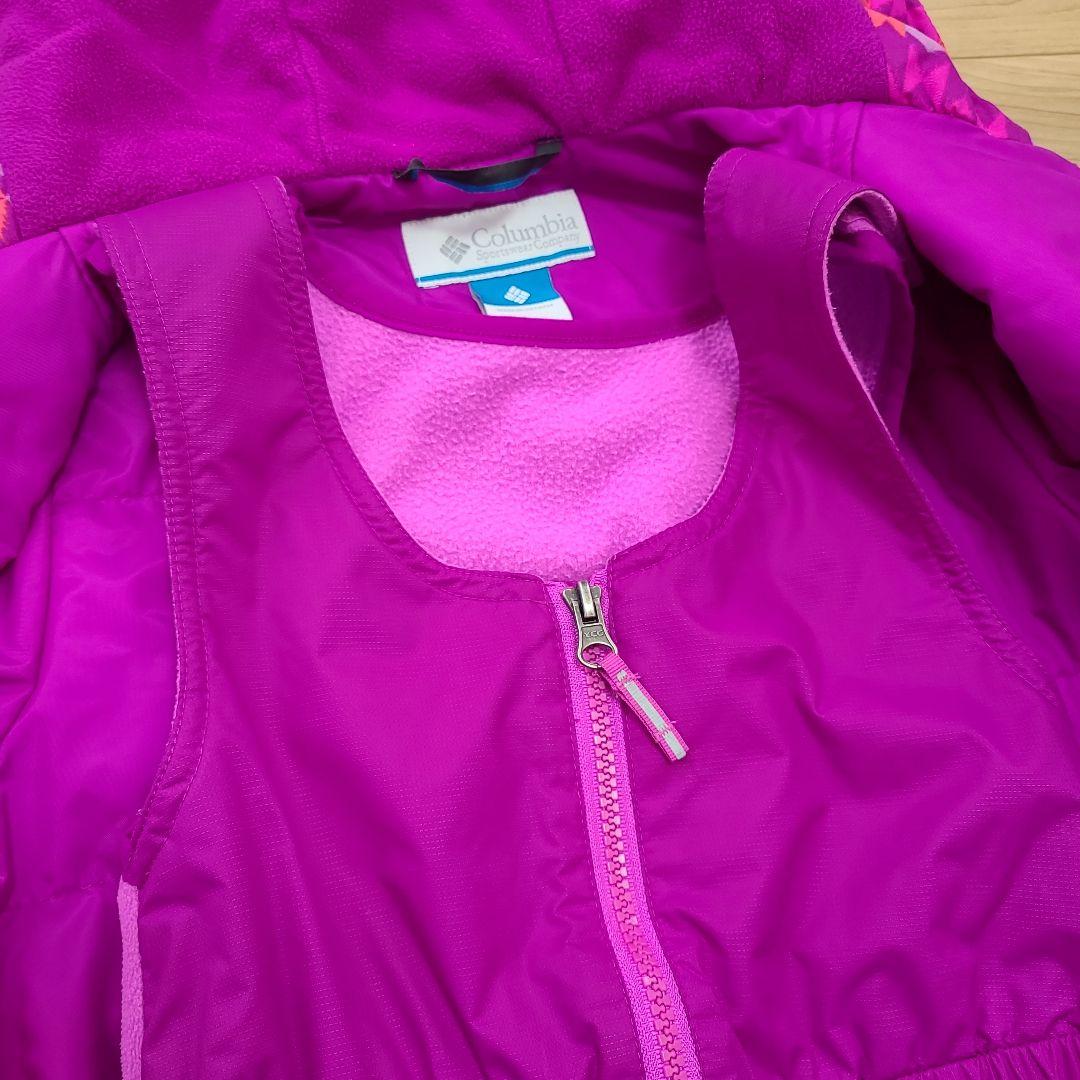 Columbia 子ども用スキーウェアセット XXS ピンク