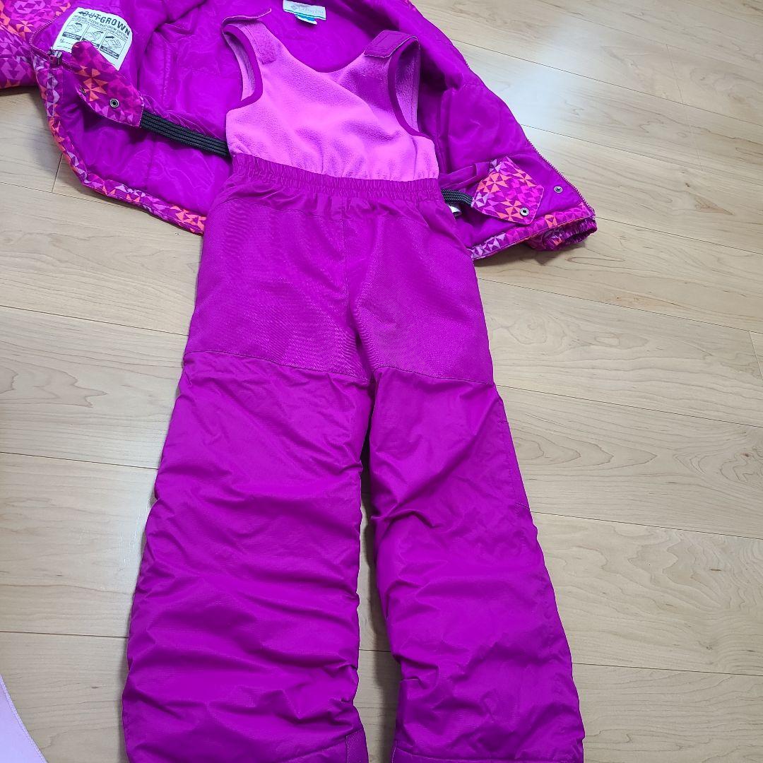 Columbia 子ども用スキーウェアセット XXS ピンク