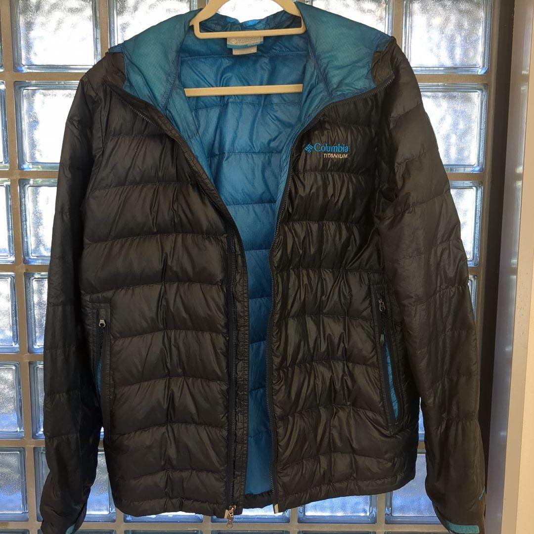 Columbia Titanium ダウンパーカー　XL 紺/ブルー