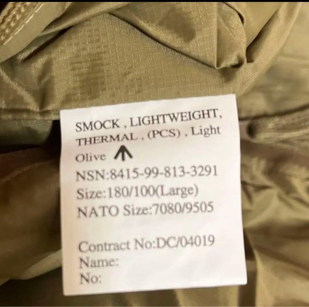 PCS イギリス軍Smock lightweight thermal L