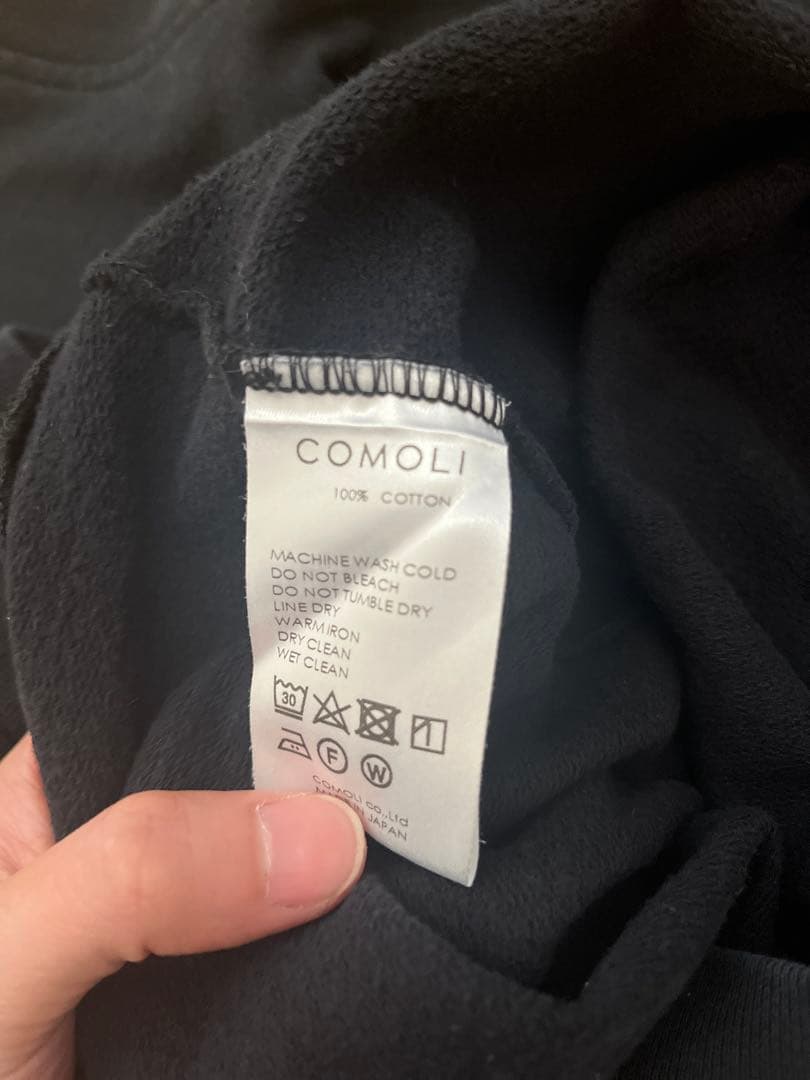 e*^様 COMOLI スウェット　ブラック