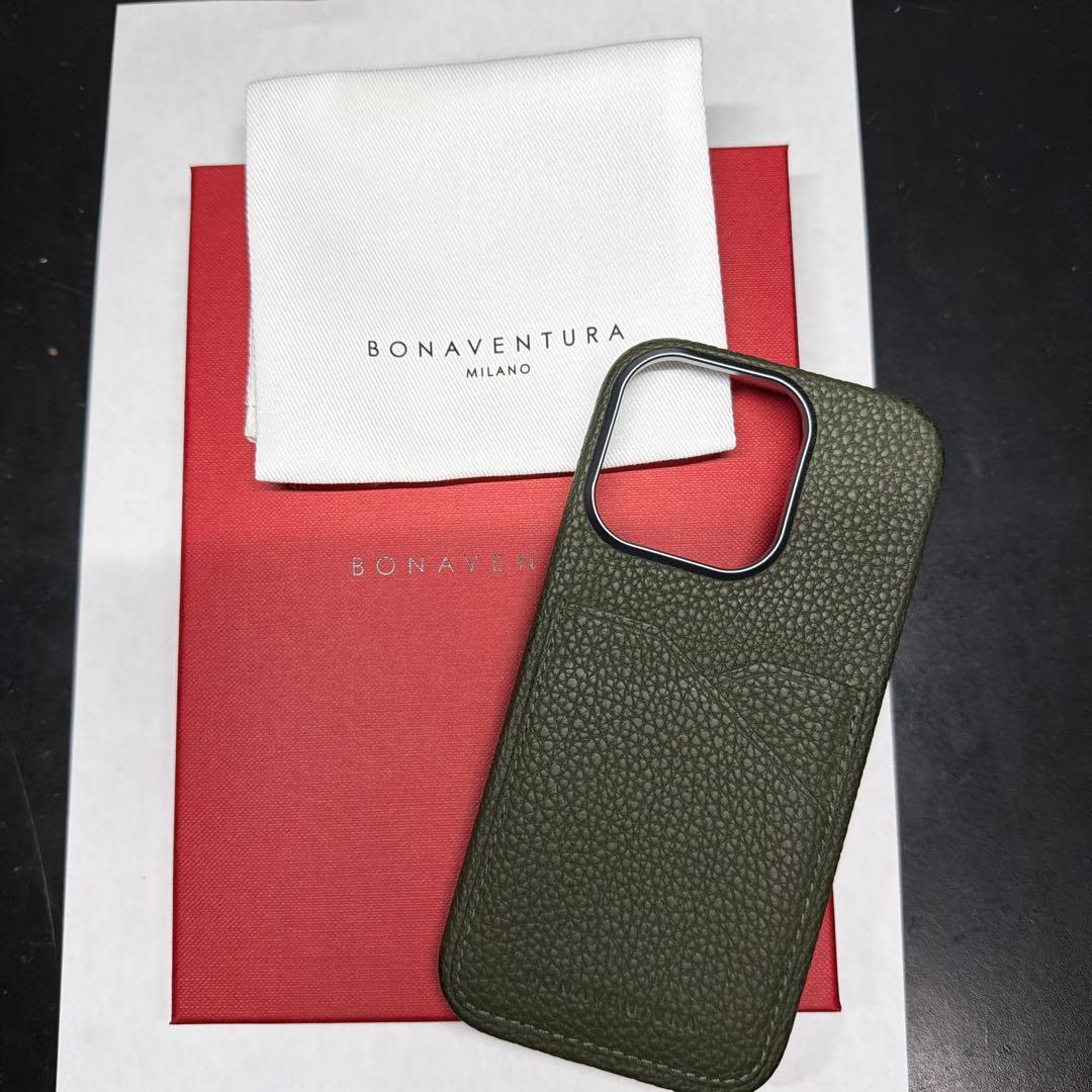 BONAVENTURA iPhone16Pro ケース　カーキ