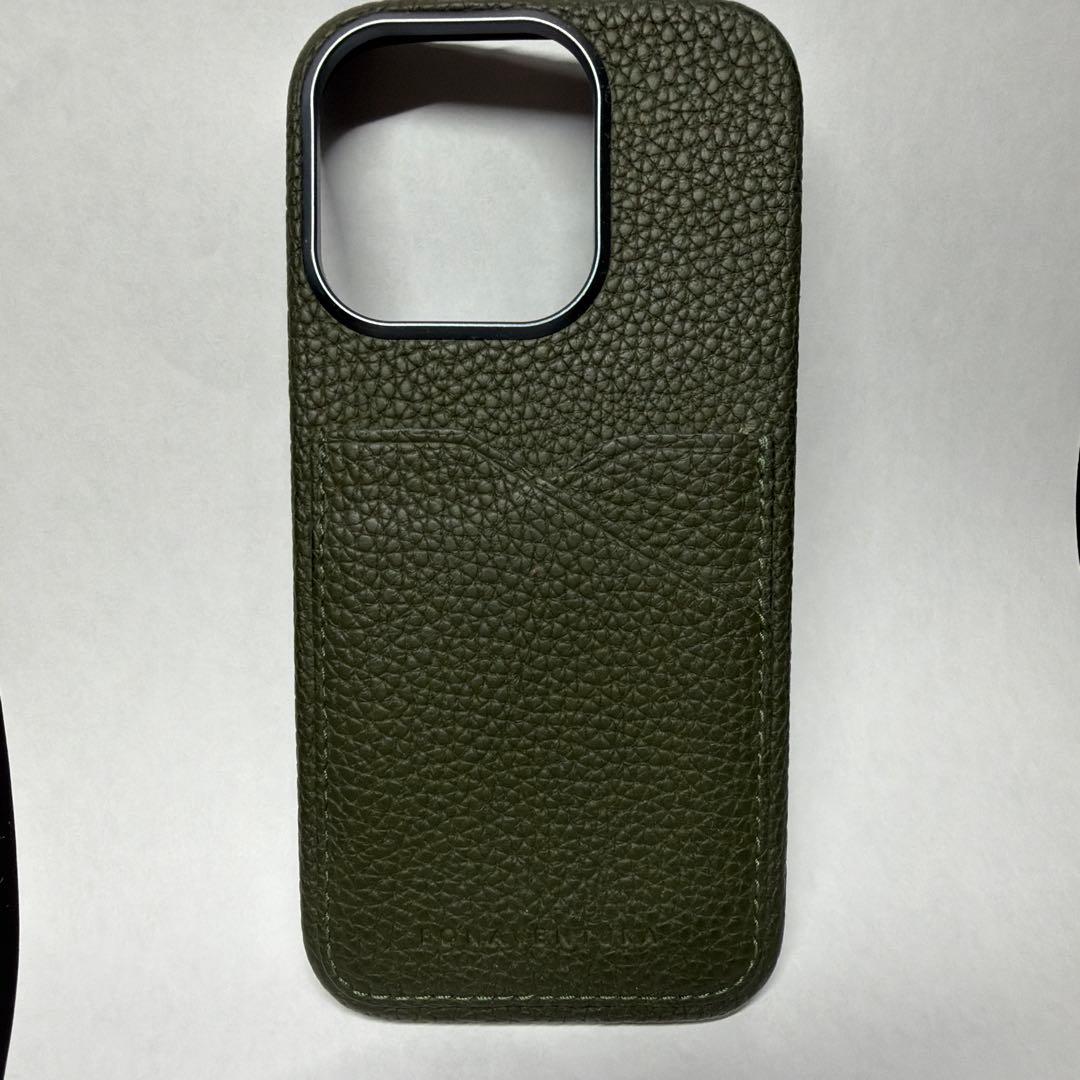 BONAVENTURA iPhone16Pro ケース　カーキ