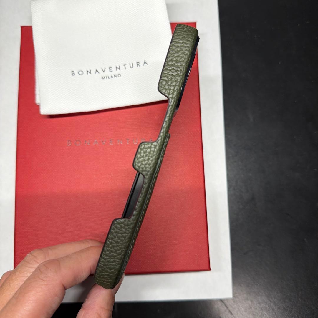 BONAVENTURA iPhone16Pro ケース　カーキ