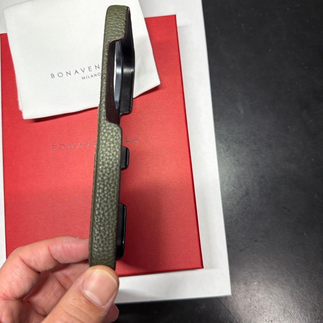 BONAVENTURA iPhone16Pro ケース　カーキ