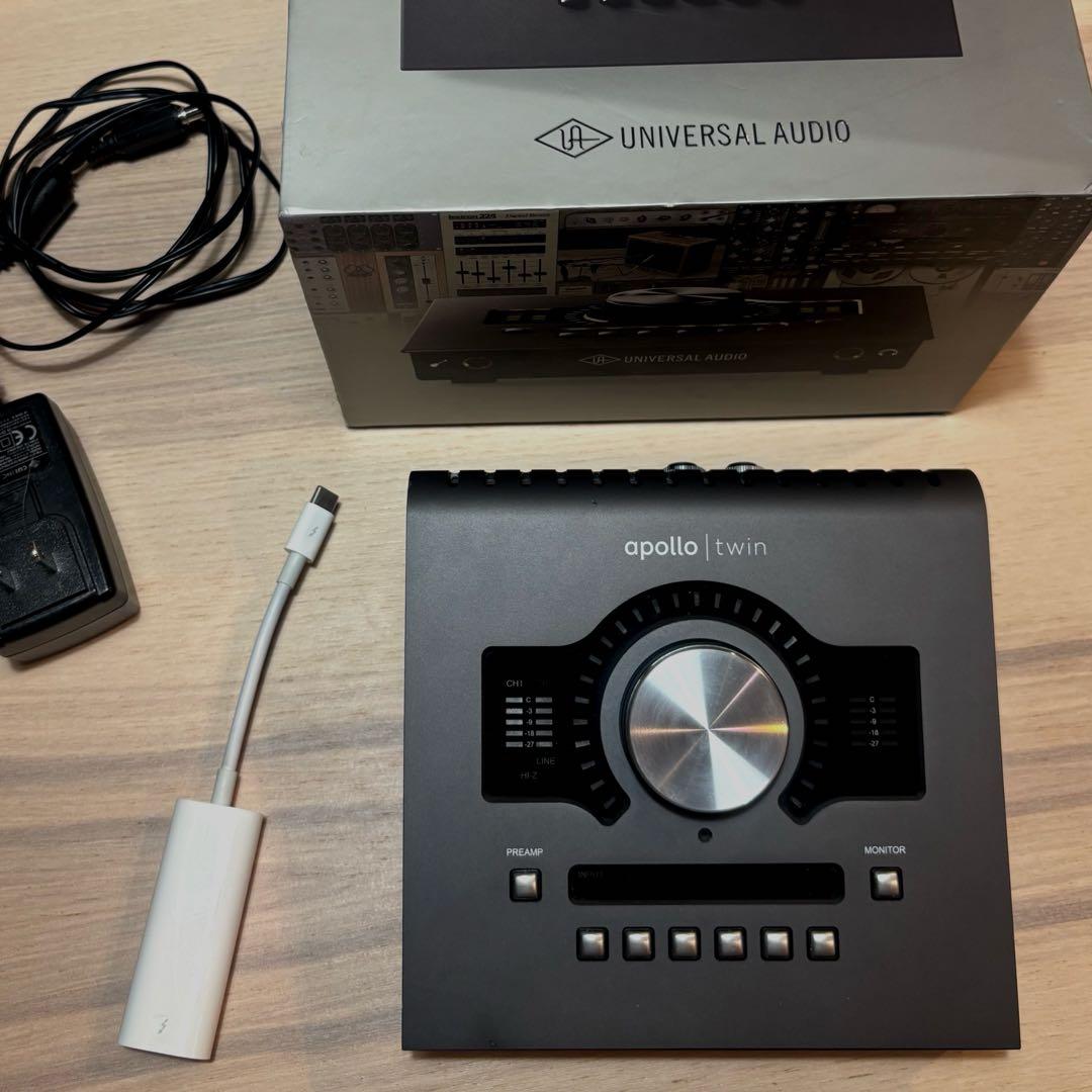 UAD Apollo Twin mk2 DUO TB変換ケーブル付き
